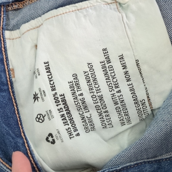 AG The Jeans of Tomorrow Isabelle High Rise Straight Crop Organic Cotton in Riva - Picture 10 of 10